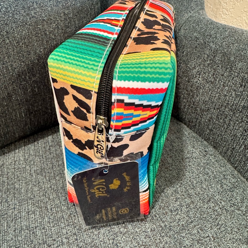 Colorful Striped Cosmetic Bag